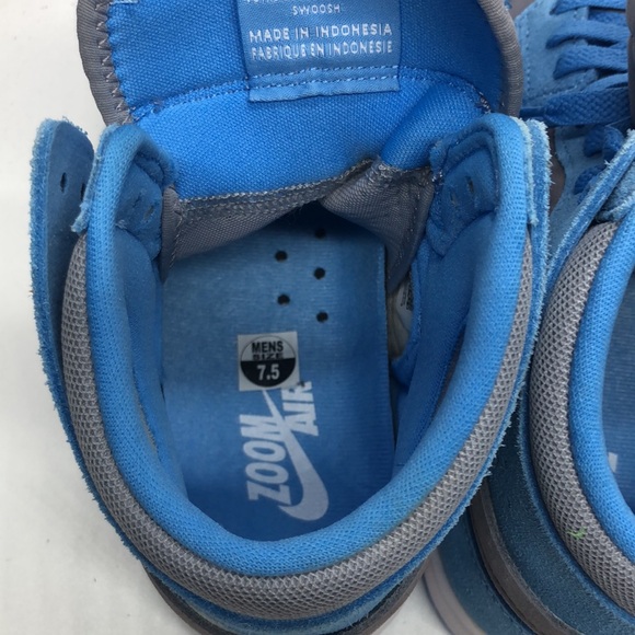 Mens Nike Air Jordan 1 CMFT 2 Blue/Grey DV1307-014 USED Light Mark inside Sz 7.5 - Picture 6 of 13